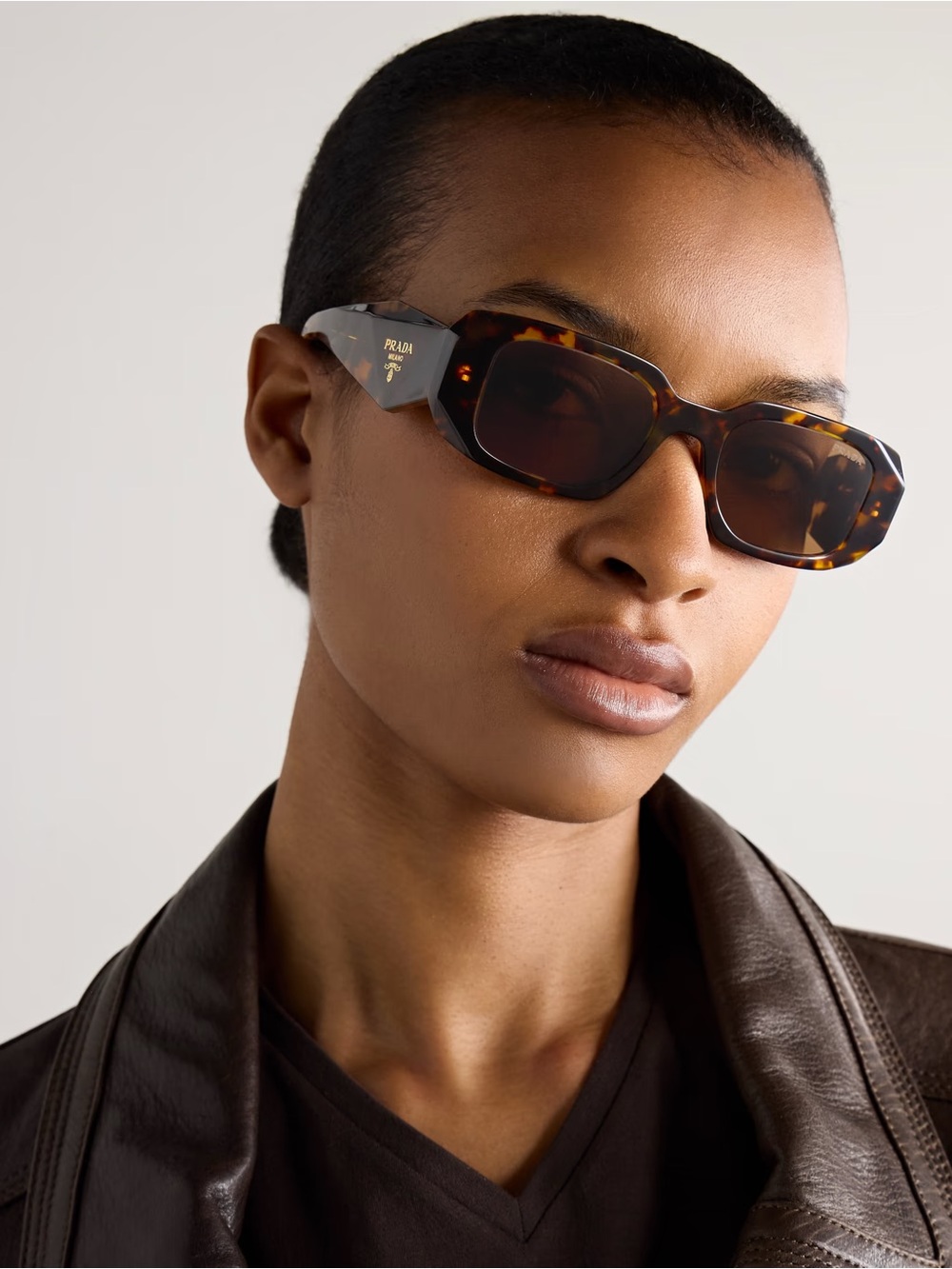 Tortoiseshell Sunglasses with Dark Brown Lenses